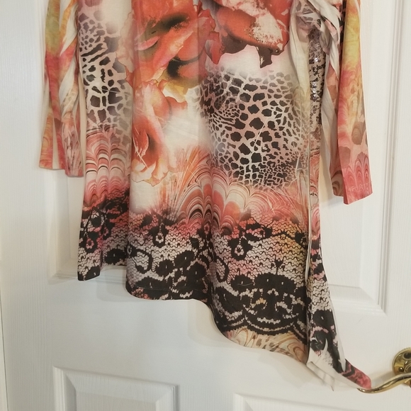 Super Trendy Sequined Animal Print Top by Style & Co. - Picture 4 of 13